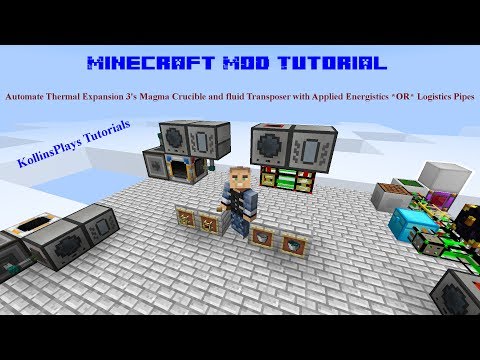 TE 3+ Automate Magma Crucible and Fluid Transposer - KollinsPlays Minecraft MOD Tutorial