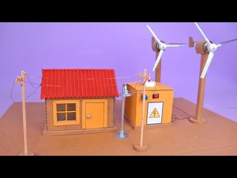 Full video | Diy amazing wind generater modal made by recyclable material