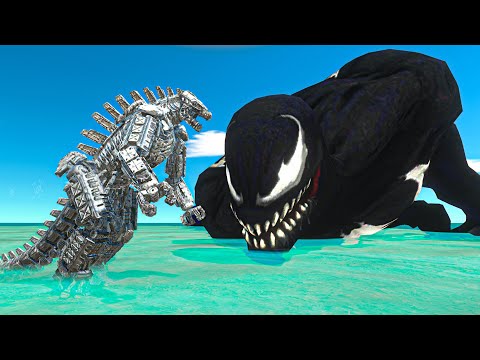 MECHAGODZILLA Funny Moments - Animal Revolt Battle Simulator