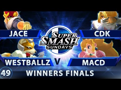 SSS 49 - Jace & Westballz (Blue) vs. CDK & MacD (Red) - SSBM Winners Finals - Smash Melee