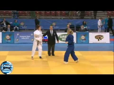 European Judo Open Sofia 2014 Bronze -63kg KAZANOI Daniela (BLR) - VALKOVA Ekaterina (RUS)