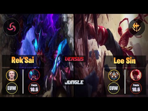 Jankos REK'SAI (Jungle) [Hail of Blades] VS LEE SIN - Challenger EUW Patch 10.6