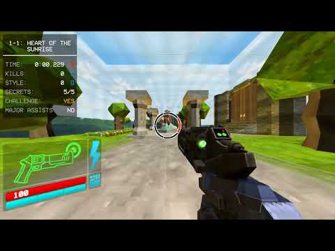 Ultrakill | 1-1: Heart of the Sunrise | Any% Speedrun | Secret Exit | 0.913