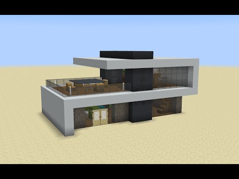 AlphaWolfCreations - Minecraft | How to build a Modern Summer House | Modern Builds #5