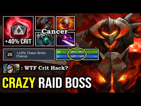 NEW CRAZY +40% CRIT Chaos Knight Front Line 4800 HP Satanic Skadi 7.27d Most Imba Hero DotA 2