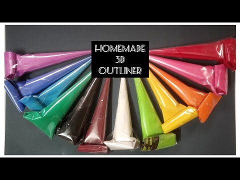 How to make 3D outliner at home | Homemade 3D outliner | Glass liner