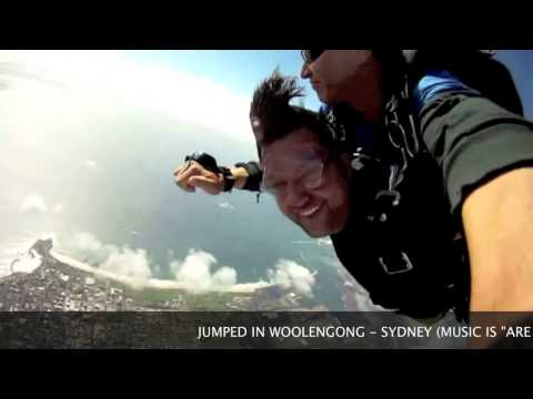 Jon Fitz doing a 14.000ft Skydive in Australia!!