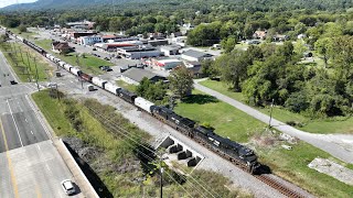 Norfolk Southern 168 taking off from the Spring City Tennessee siding