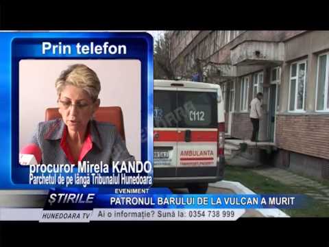 PATRONUL BARULUI DE LA VULCAN A MURIT