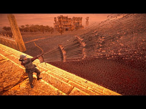 Can 2 Archers hold on Pyramid Castle from 2 million Zombies ? UEBS 2