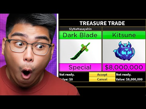 Blox Fruits - TRADING DARK BLADES FOR MYTHICAL FRUITS