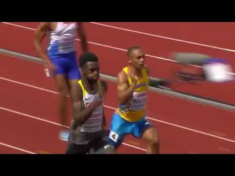 100m Men, Heat 5, European U20 Championships, Borås SWE, 2019
