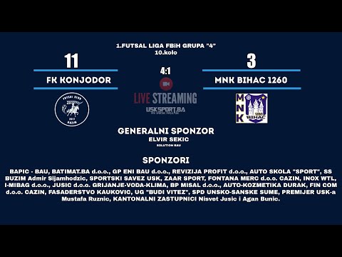 GOLOVI: FK KONJODOR - MNK BIHAĆ 1260 11:3 (4:1)