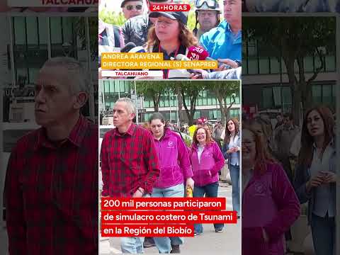 200 mil personas participaron de simulacro costero de Tsunami en la Región de Biobío