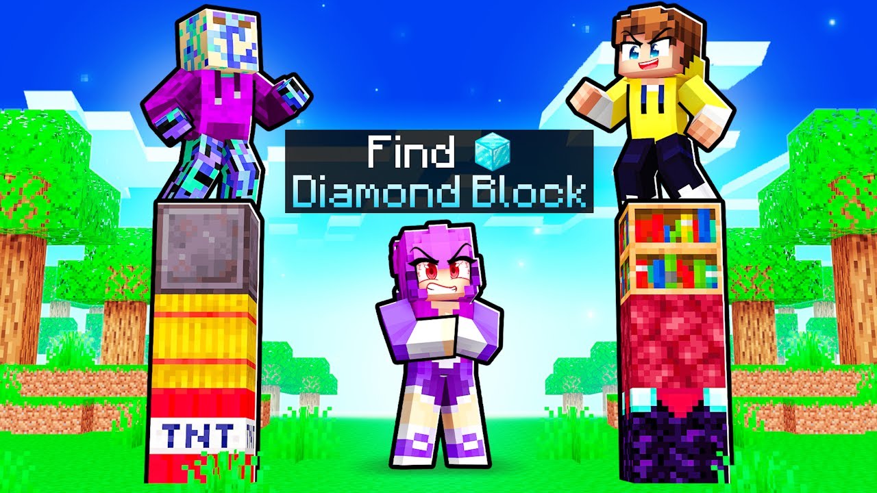 NOOB vs PRO: Minecraft Block Shuffle!