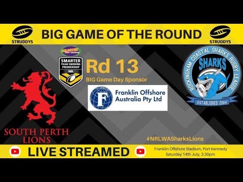 NRL WA Smarter Than Smoking Premiership 2018 Round 13 - Sharks v Lions