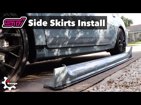 STI Side Skirts Install