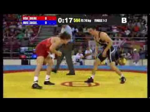 Finale 1-2 Freestyle 74 Kg (USA) Alexander David DIERINGER vs (RUS) Alan ZASEEV