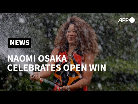 Naomi Osaka celebrates Australian Open win | AFP
