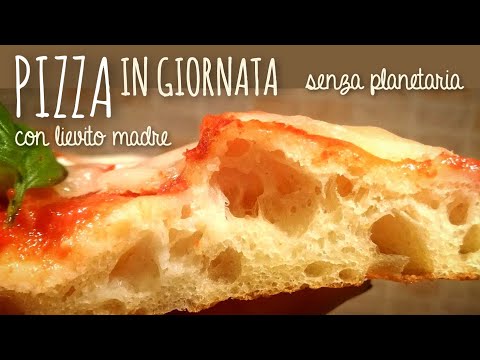 PIZZA FACILE con LIEVITO MADRE cotta in giornata