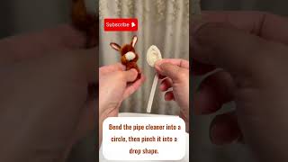 FuzzyTwist Easy pipe cleaner craft, Cute Little Donkey 🫏✨ | DIY Fuzzy Wire Character