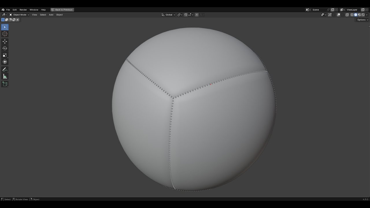 Como criar o efeito Costura de forma procedural no Blender