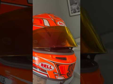 New visor to match the helmet! #karting #bell #helmet #motorsport #subscribe #club73