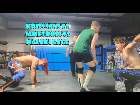 Kriss Sans vs James Ross vs Malaki Gage Free Wrestling Match