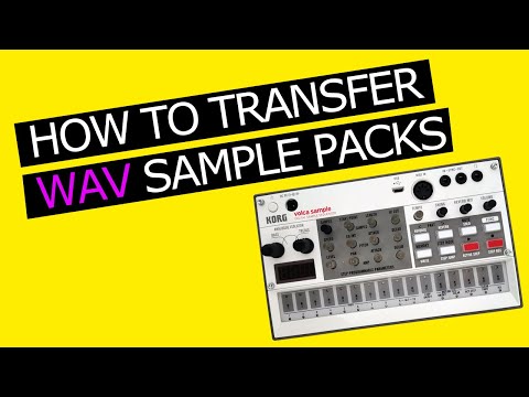Korg Volca Sample 2nd Generation - How to Transfer WAV Sample Packs [Tutorial] 2021