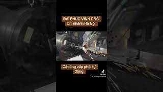 Máy CNC laser cắt ống cấp phôi tự động #davidcuonghanoi #cnc #dc #woodworking #laserfiber #