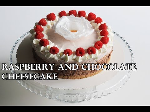 NO-BAKE RASPBERRY AND CHOCOLATE CHEESECAKE RECIPE | INTHEKITCHENWITHELISA