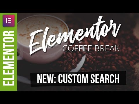 New in ELEMENTOR Search Widget Tutorial