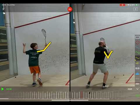 Backhand Return of Serve: Squash Coaching Session