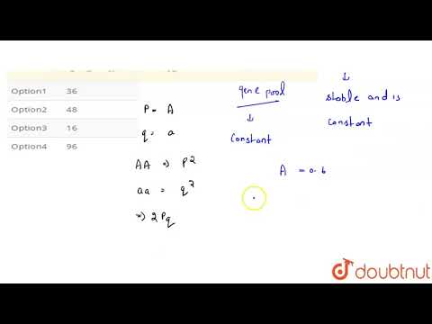 In a population of 100 individuals (which follows Hardy Weinberg Principle). If the frequency of