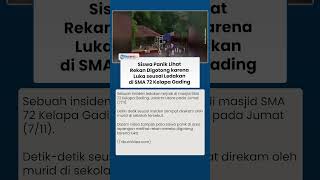 Situasi Pasca-ledakan di SMAN 72 Kelapa Gading, Siswa Histeris Lihat Teman Terluka Digotong