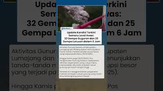Update Kondisi Terkini Erupsi Semeru Level Awas: 32 Gempa Guguran dan 25 Gempa Letusan dalam 6 Jam