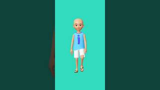 Download lagu animasi green screen animation upin ipin walking front side back 22                      #shorts mp3