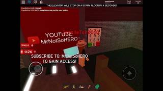 Roblox Scary Elevator Code - roblox the scary elevator code to subscriber room
