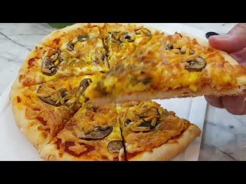 Mushroom cheese pizza | Special guide Cooking mushroom pizza