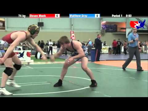 Steven Monk vs. Matthew Gray at 2013 ASICS University Nationals - FS