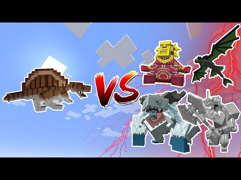 Spinosaurus VS Mowzie's Mobs - Mob Battles In Minecraft