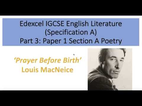 Analysis of 'Prayer Before Birth' by Louis MacNeice