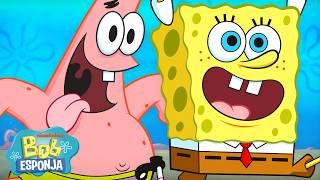 Bob Esponja | 3 Horas de momentos malucos de CADA episódio de Bob Esponja 😮 | Português