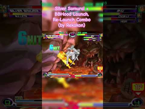MvC2: Silver Samurai + BBHood Launch, Re-Launch Combo (by Rekakon)