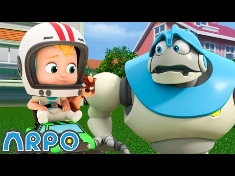 Baby Racer Daniel | ARPO| Educational Kids Videos | Moonbug Kids