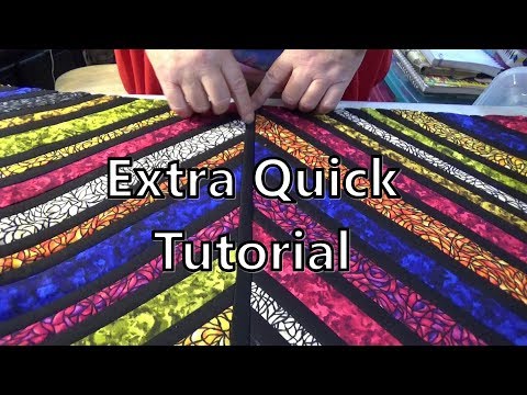How to Join Stained Glass Window QAYG Blocks | Quick Quilt-As-You-Go Tutorial