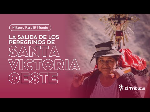 Emotiva salida de la peregrinos de Santa Victoria Oeste