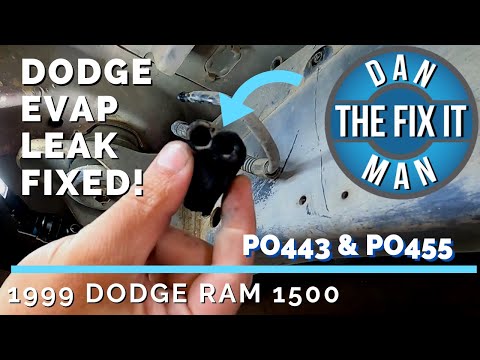 1999 DODGE RAM 1500 LARGE EVAP LEAK P0443 P0455