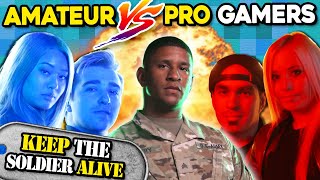 Who Can Keep The Soldier Alive The Longest? (PROS Vs. AMATEURS Ghost Recon)