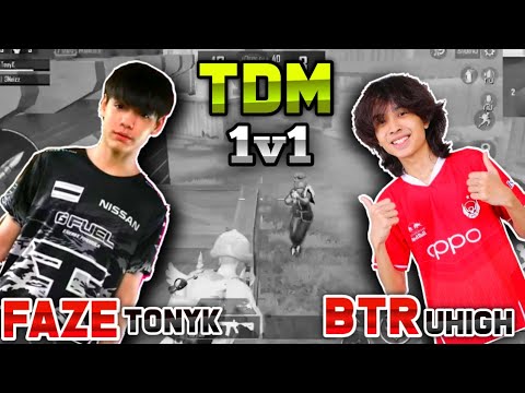 BTR Uhigh Vs FaZe TonyK 1v1 TDM Match [] Pubgm Indonesia